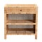 Baxton Studio Bella Modern Bohemian Natural Brown Mahogany Wood and Natural Rattan 1-Drawer Console Table 226-13096-ZORO - alternate 7